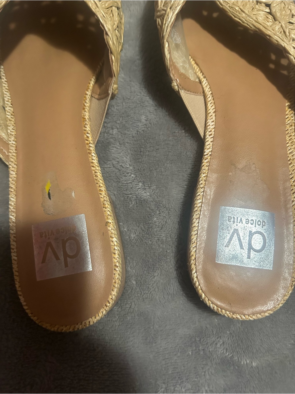 Dolce Vita Tan Woven Pointed-Toe Mules — image 2 of 7